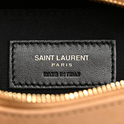 Saint Laurent Suede Shearling Lou Belt Bag Natural Tan 6 of 10