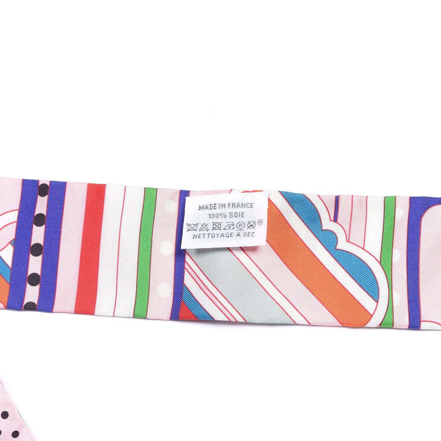 Silk Faubourg Rainbow Twilly Rose Pale Rouge Vert