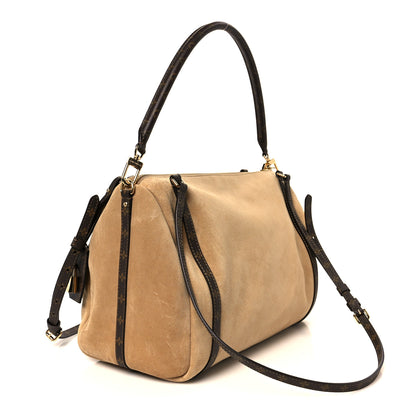 Louis Vuitton Suede Monogram Express MM Hazelnut 3 of 10