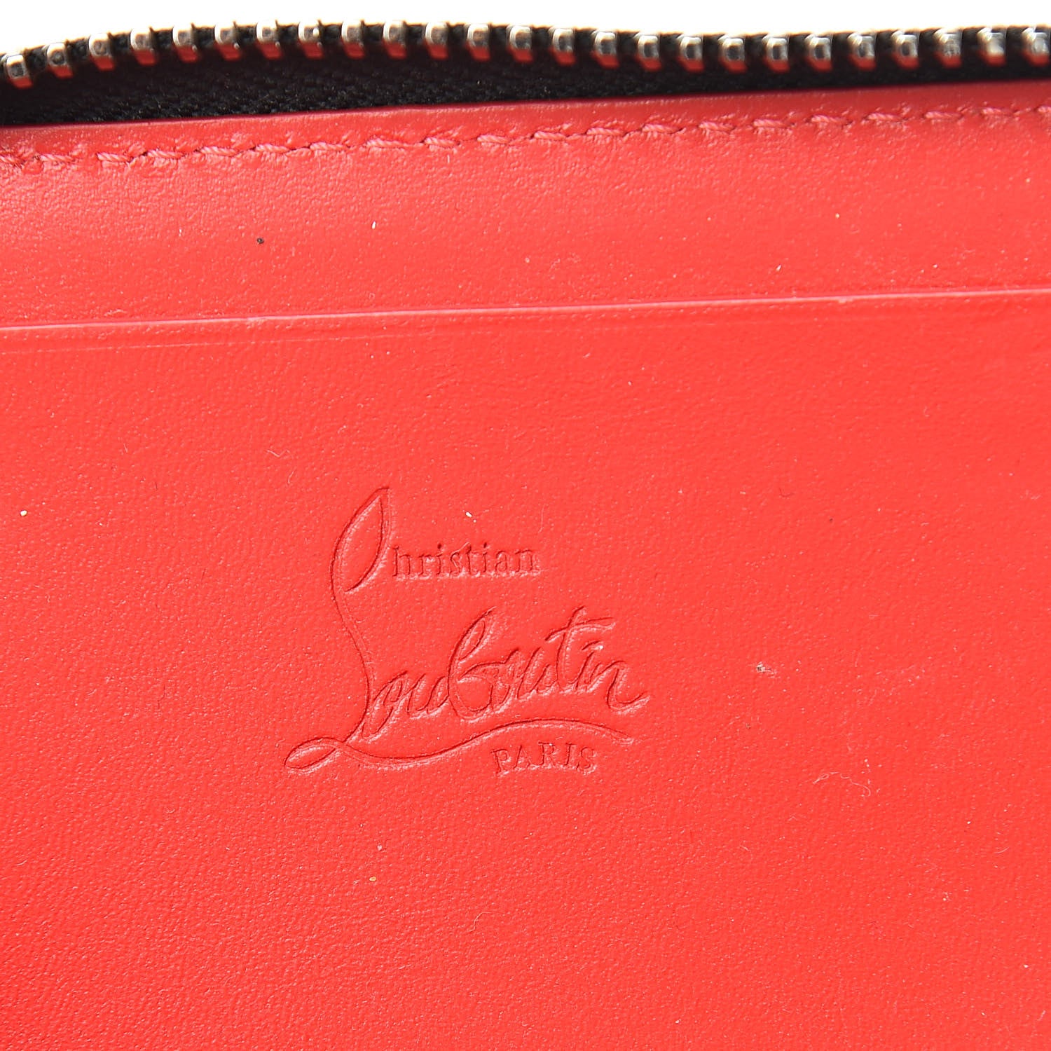 Christian Louboutin Calfskin Studded Panettone Coin Purse Black 6 of 9