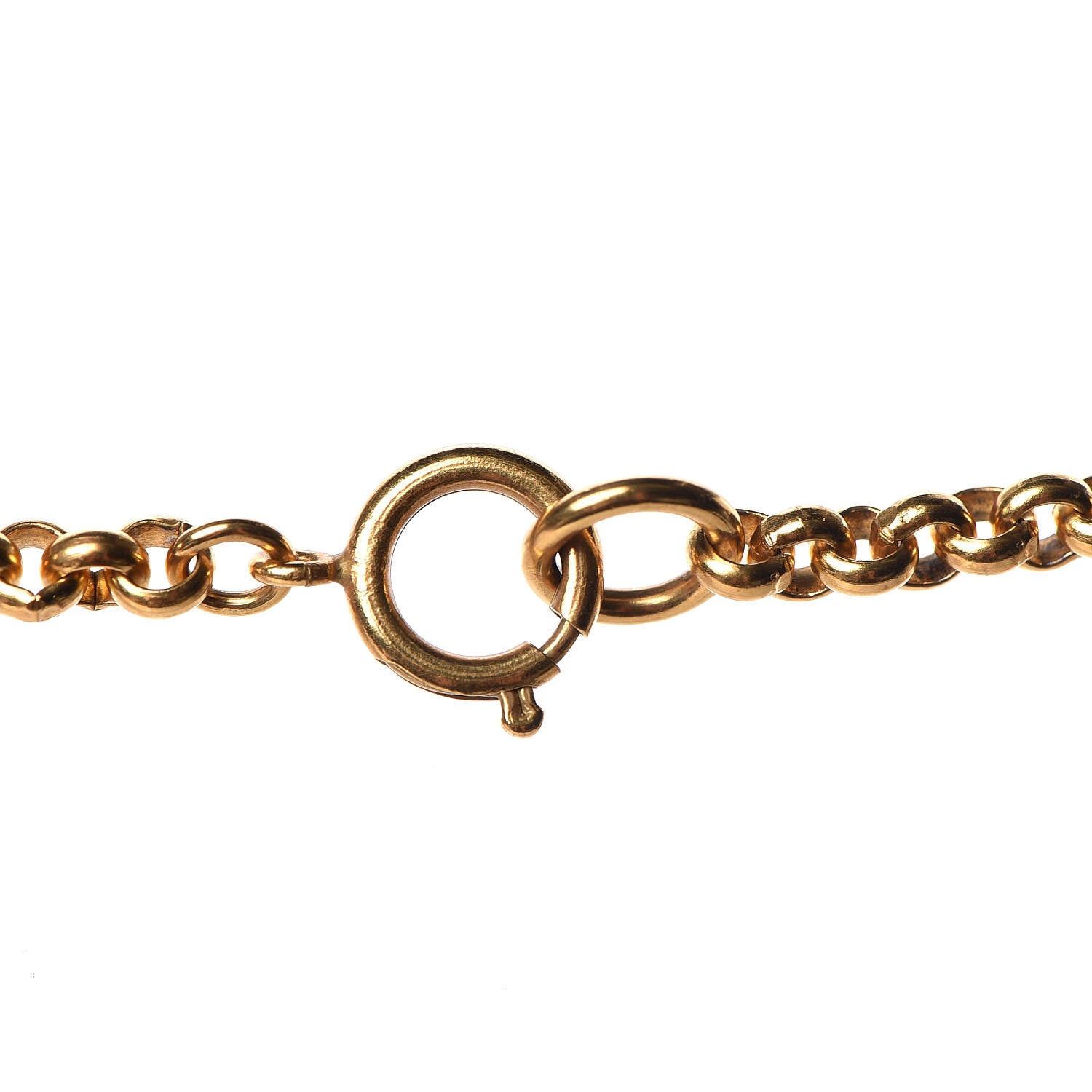 Chanel CC Pendant Necklace Gold 4 of 7