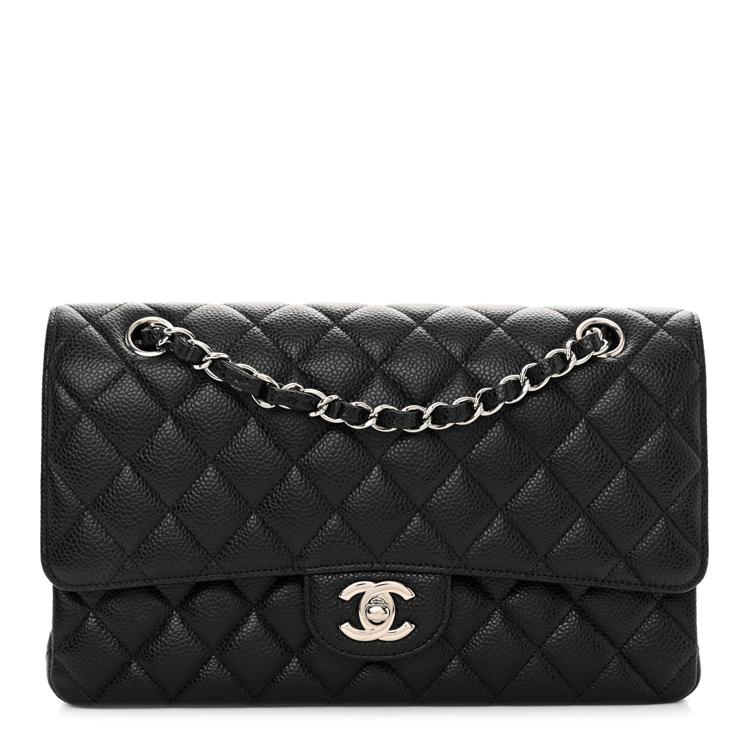 Chanel Caviar Quilted Medium Double Flap Black 1 of 10