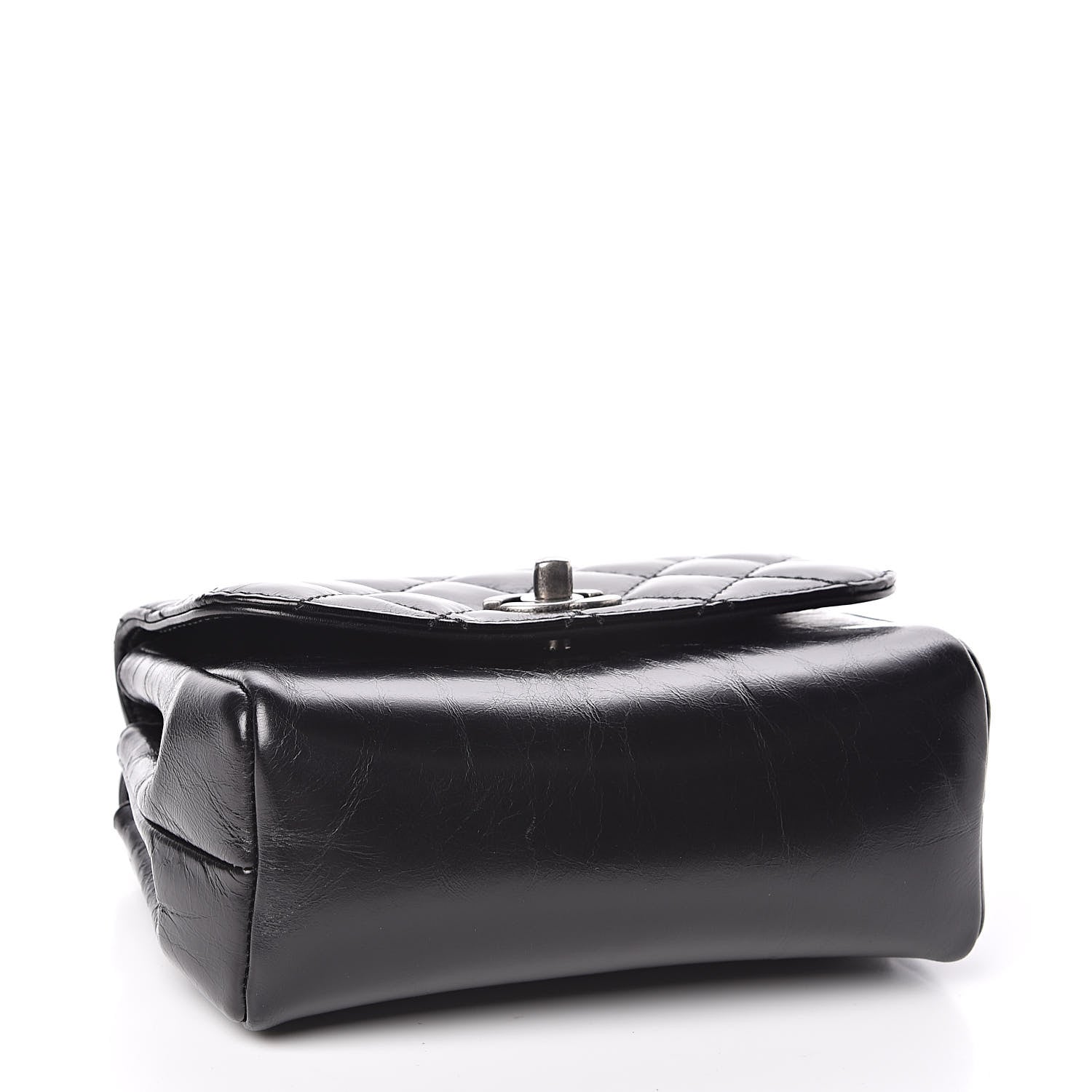 Chanel Aged Calfskin Quilted Double Sided Flap Black 4 of 11