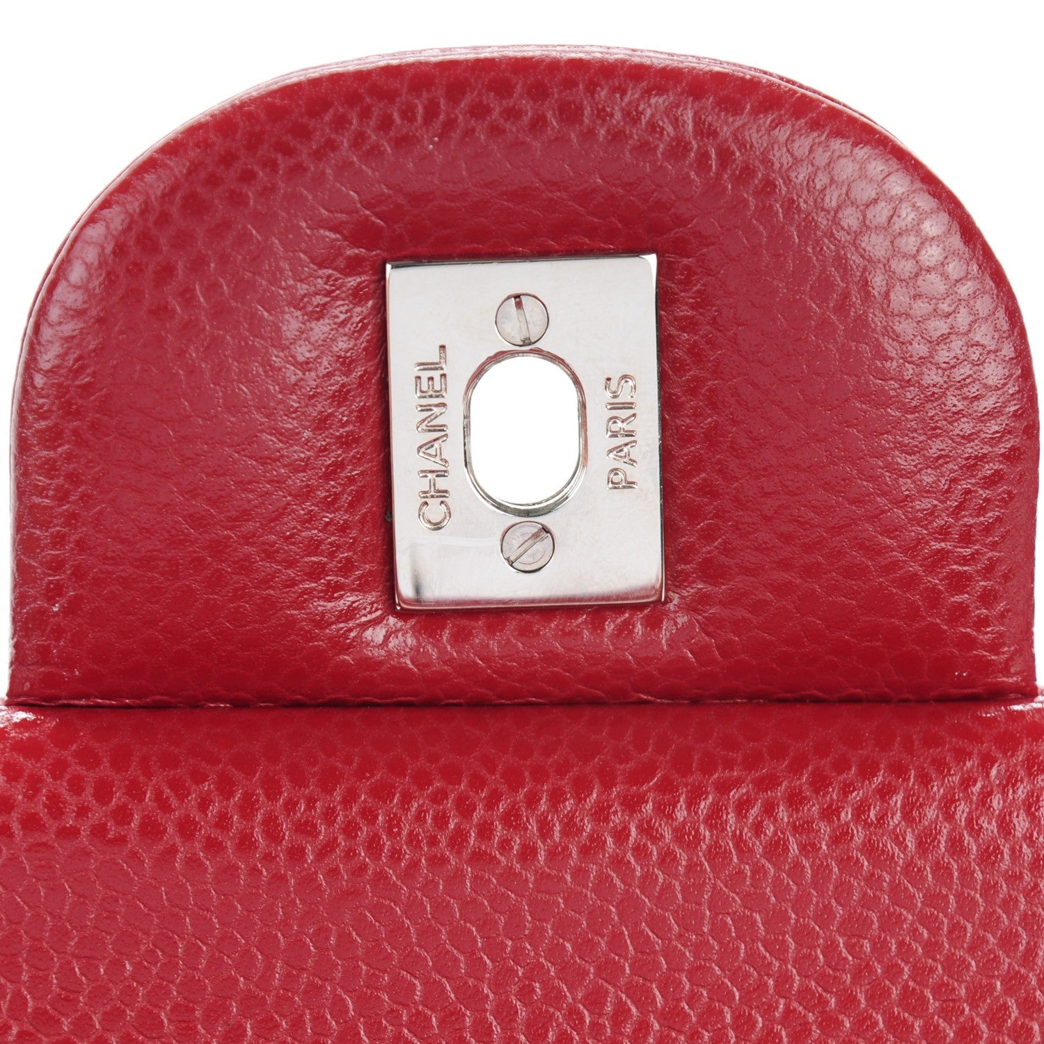 Chanel Caviar Quilted Jumbo Double Flap Dark Red 6 of 9