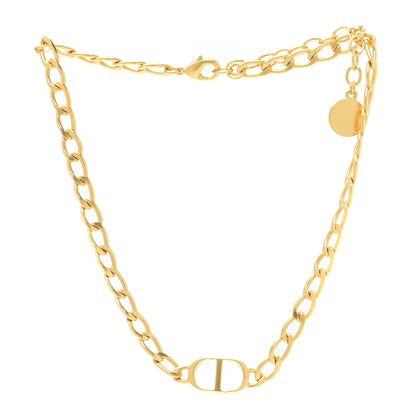 Christian Dior Metal Petit CD Choker Necklace Gold 3 of 6