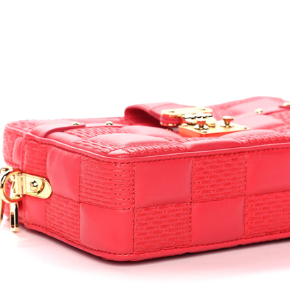 Louis Vuitton Lambskin Damier Quilt Troca PM Rose 9 of 10