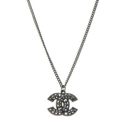 Chanel Ruthenium CC Pendant Necklace 1 of 6