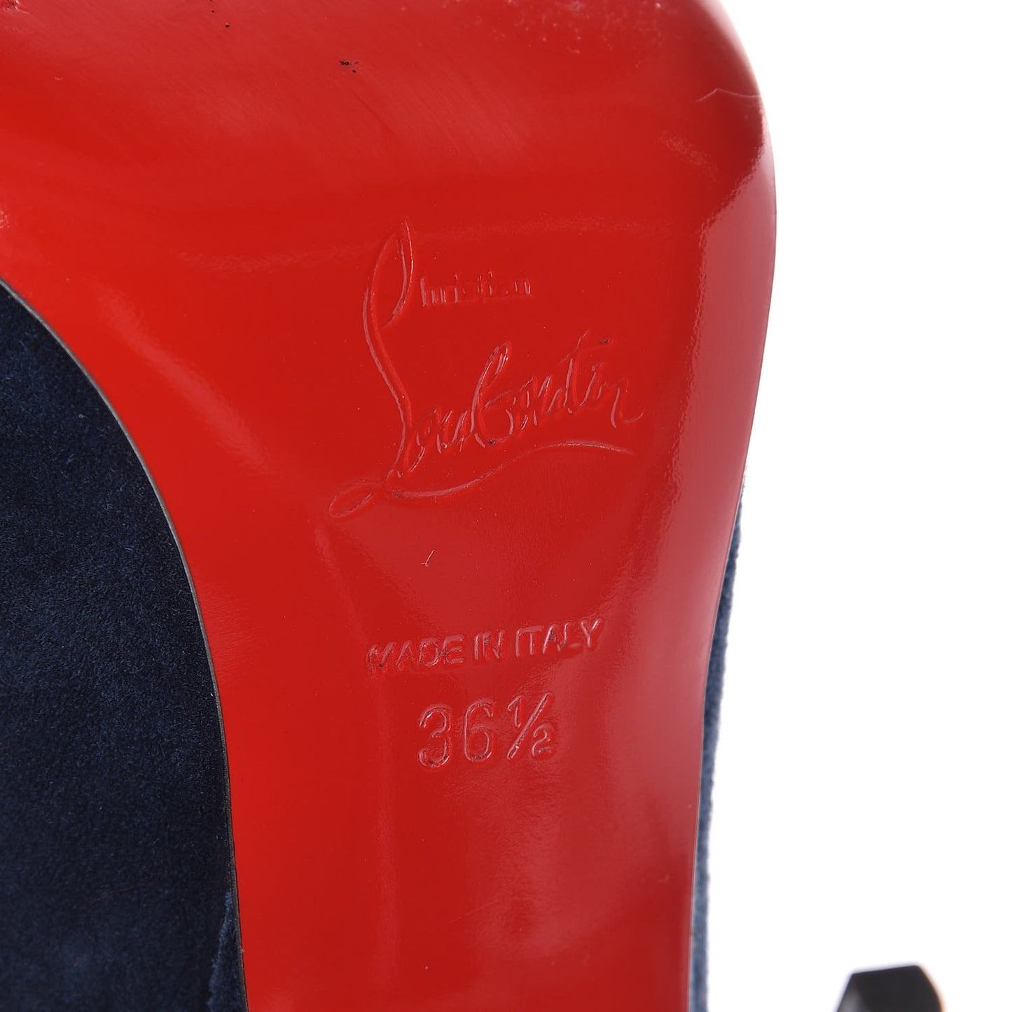 Veau Velours Alminette 100 Pumps 36.5 Marine