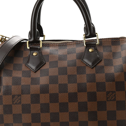 Louis Vuitton Damier Ebene Speedy Bandouliere 25 7 of 10