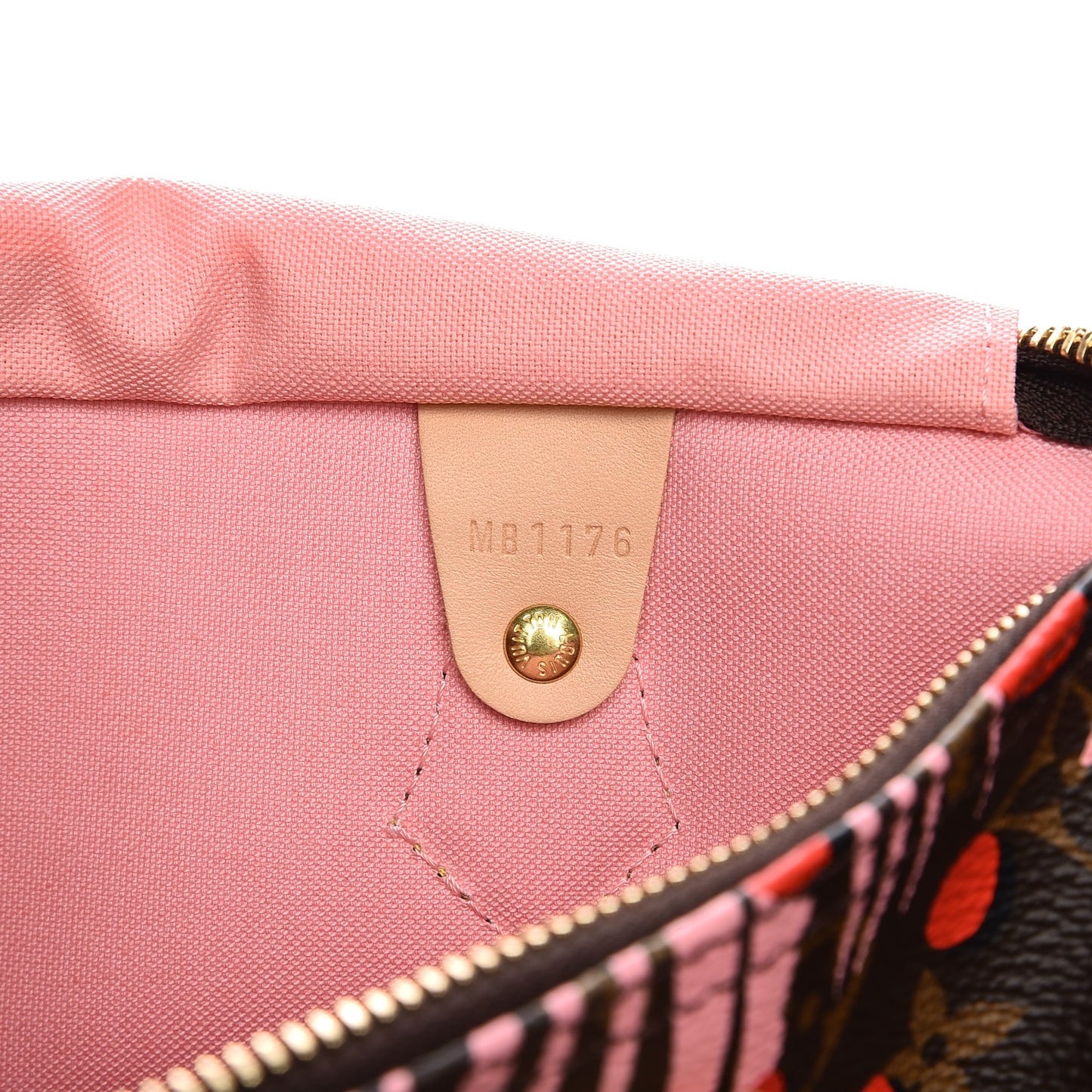 Monogram Jungle Dots Speedy 30 Sugar Pink Poppy