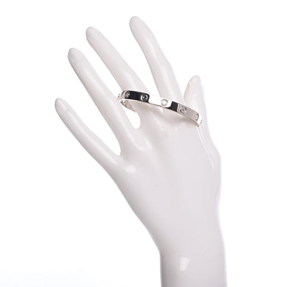 Cartier 18K White Gold 6 Diamond LOVE Bracelet 16 2 of 7
