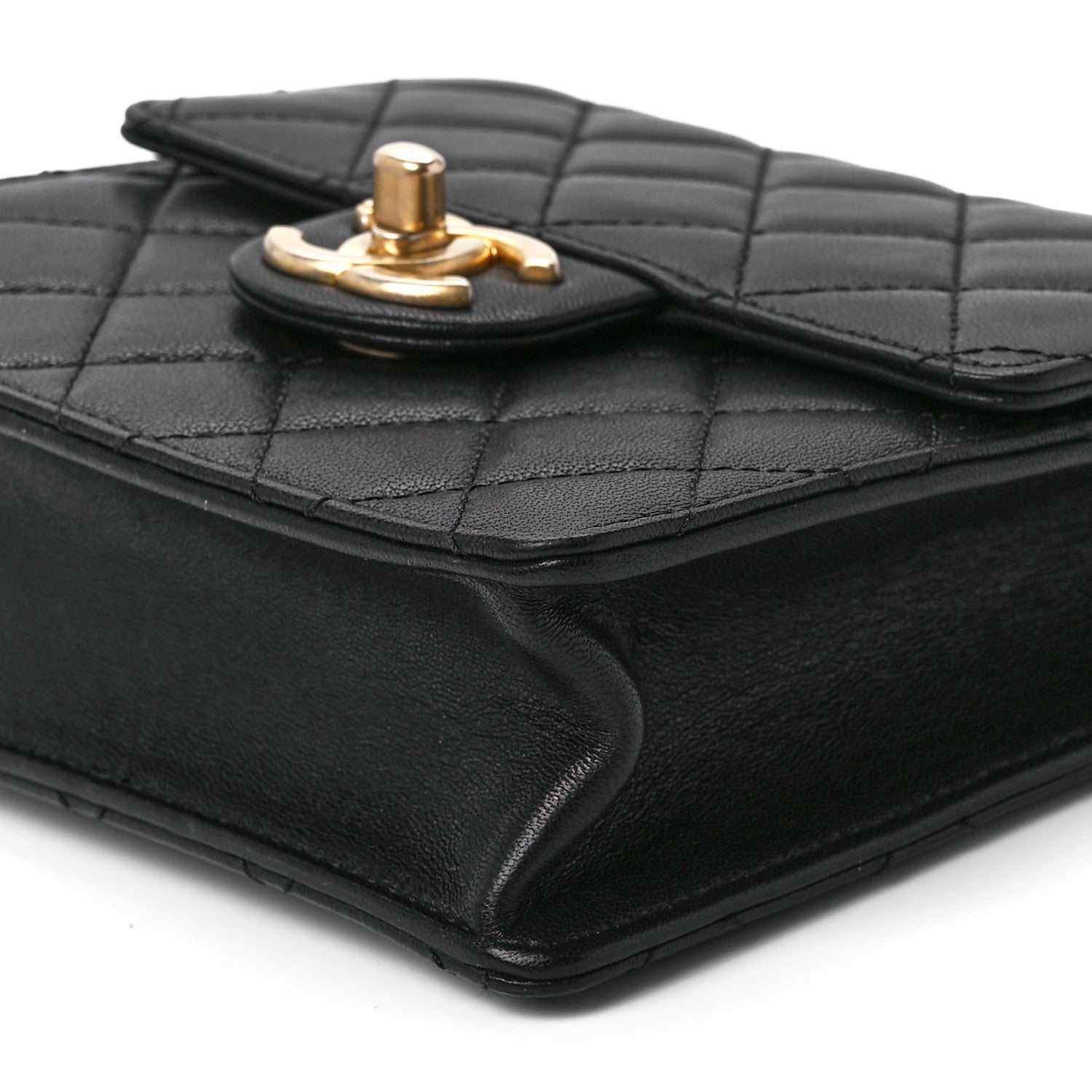 Chanel Lambskin Quilted Chic Pearls Flap Black 12 of 12
