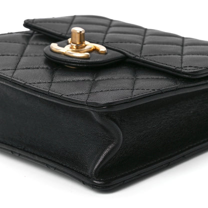 Chanel Lambskin Quilted Chic Pearls Flap Black 12 of 12