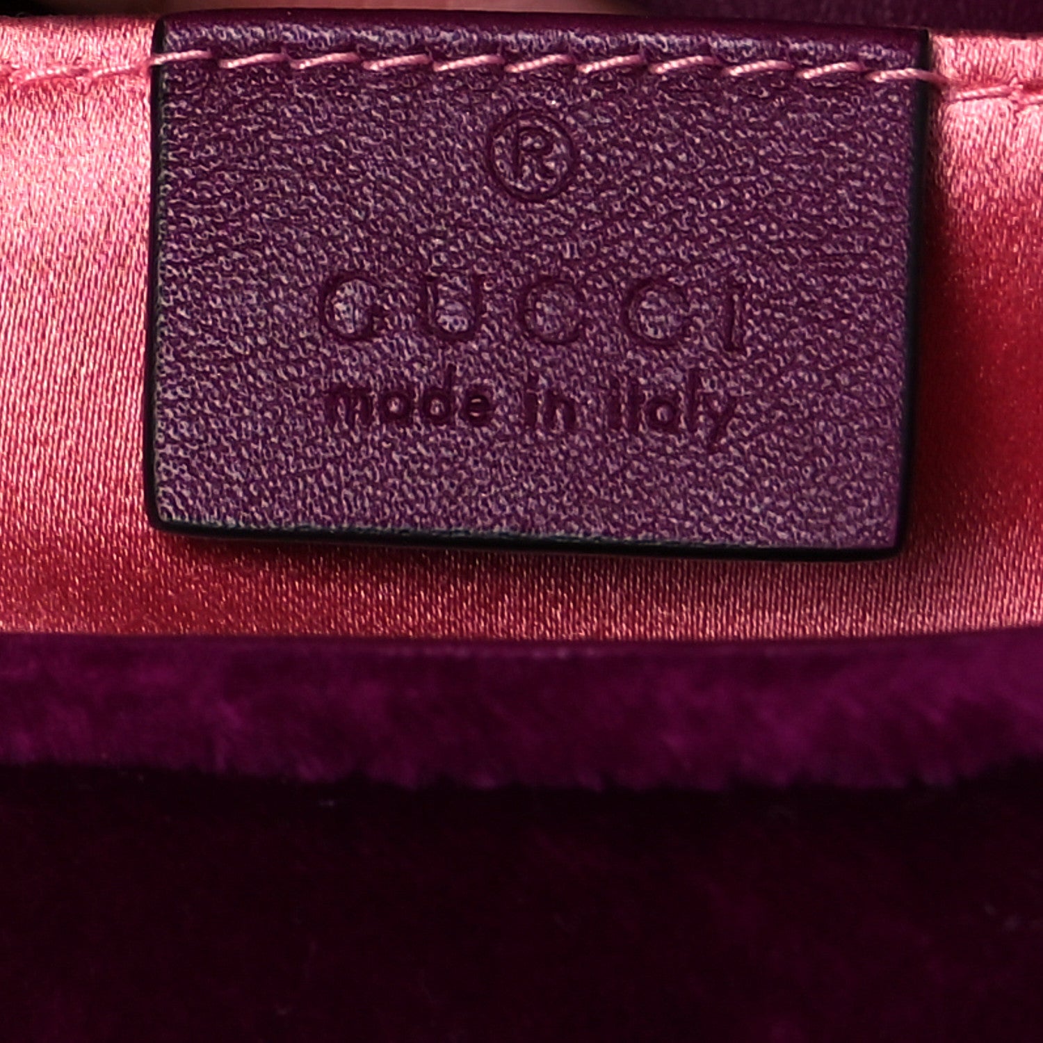 Gucci Velvet Matelasse Mini GG Marmont Shoulder Bag Fuchsia Violet Cyclamen 6 of 12