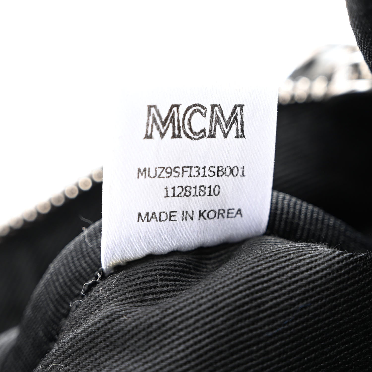 MCM Metallic Visetos Stark Belt Bag Silver 6 of 10