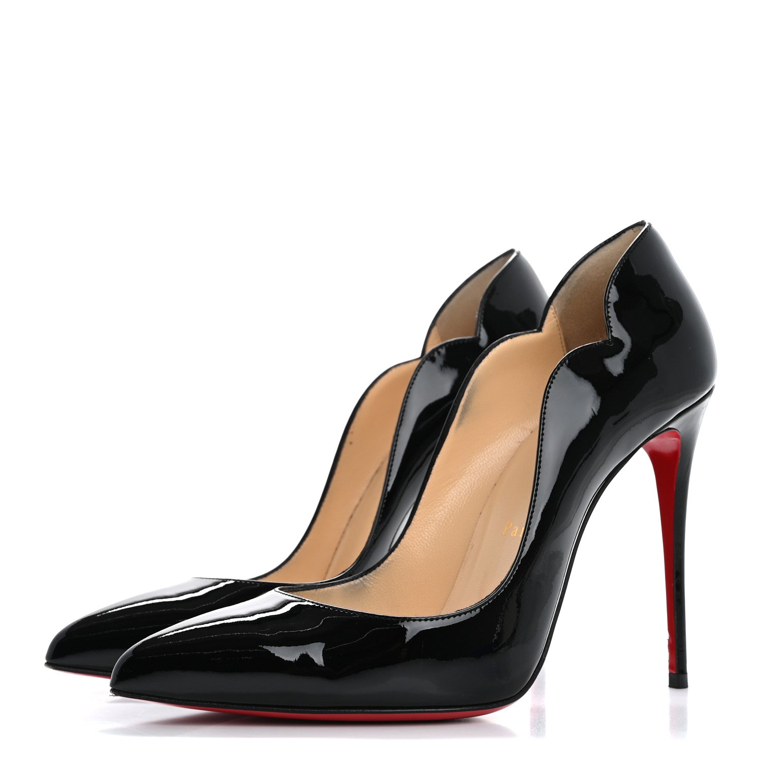 Christian Louboutin Patent Hot Chick 100 Pumps 39 Black 4 of 11