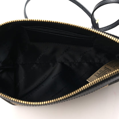 Burberry House Check Derby Peyton Crossbody Clutch Bag Black 5 of 10