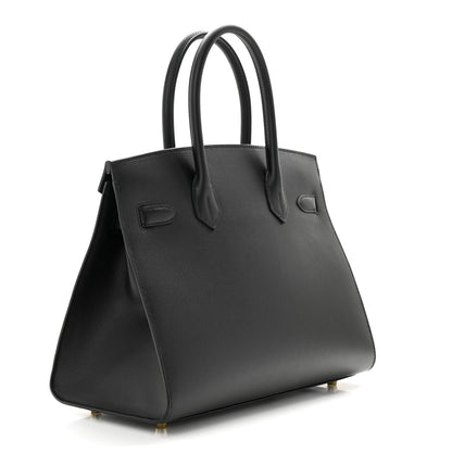 Hermes Madame Calfskin Birkin Sellier 30 Black 3 of 11