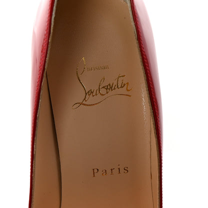 Christian Louboutin Patent Pigalle Follies 100 Pumps 36.5 Rouge De Mars 8 of 9