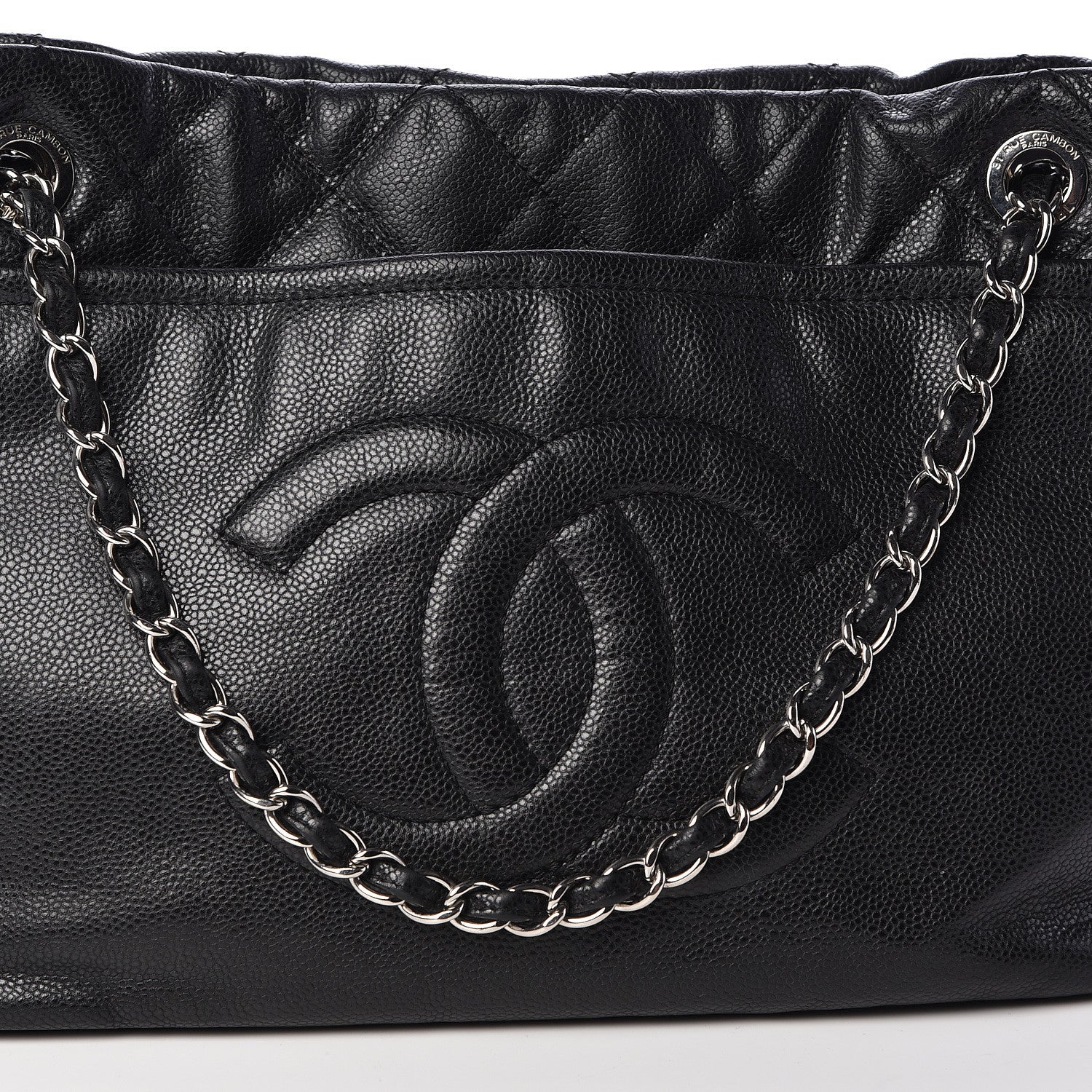Chanel Caviar Quilted Timeless CC Soft Tote Black 12 of 14