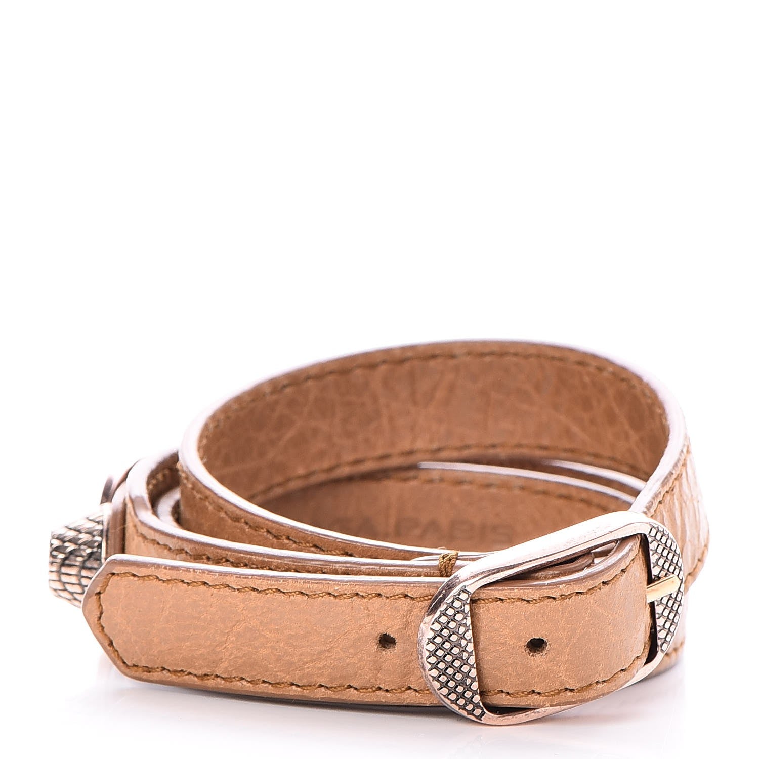 Balenciaga Agneau Giant Rose Gold Hardware Triple Tour M Bracelet Cumin 3 of 8