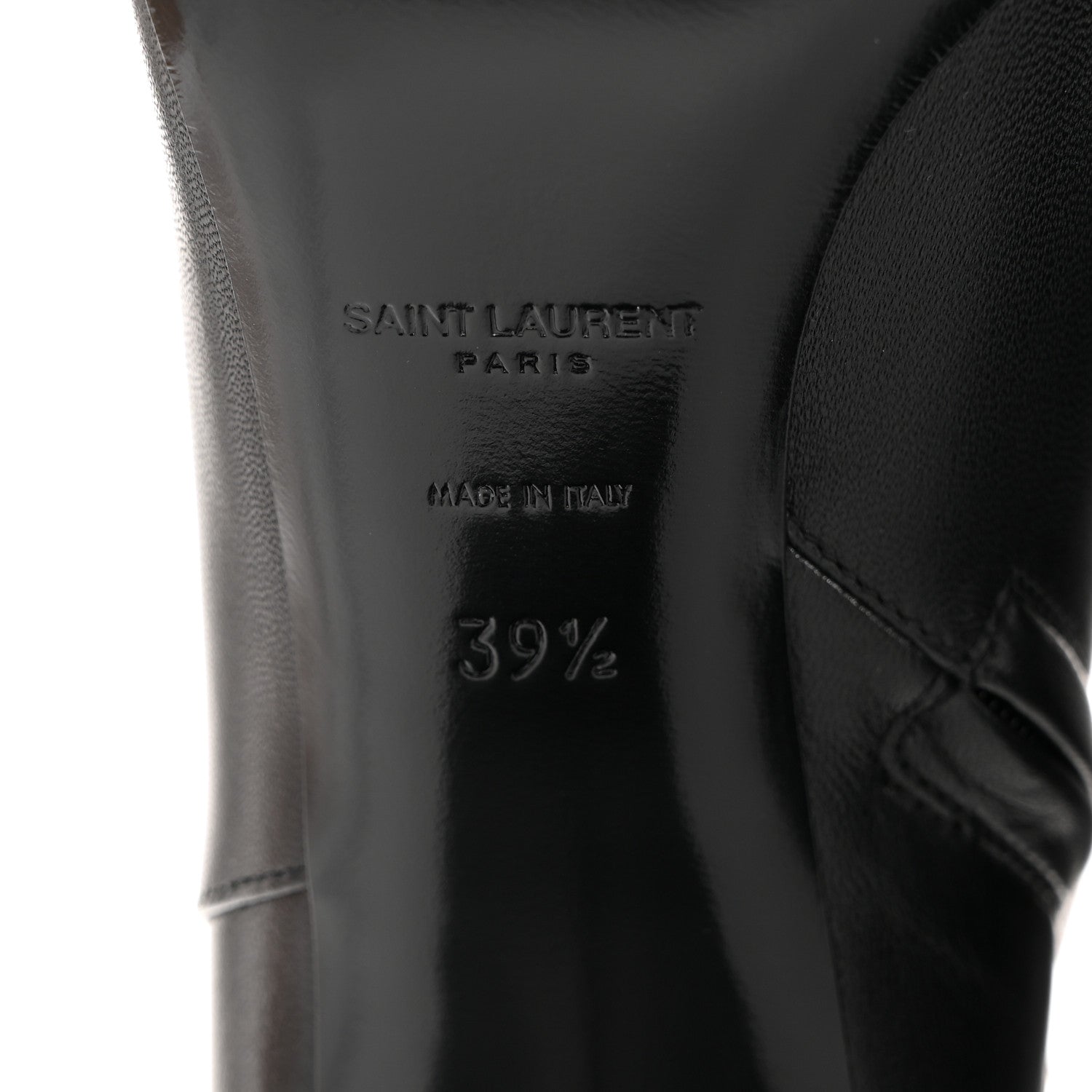 Saint Laurent Nappa Vendome Loulou Ankle Zip Boots 39.5 Black 8 of 9
