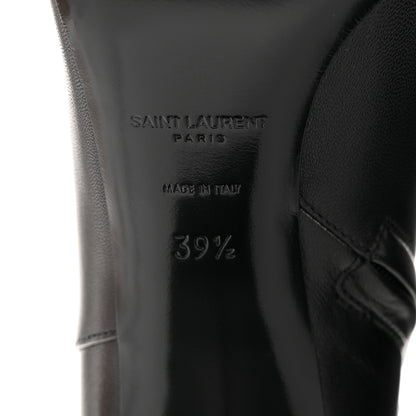 Saint Laurent Nappa Vendome Loulou Ankle Zip Boots 39.5 Black 8 of 9