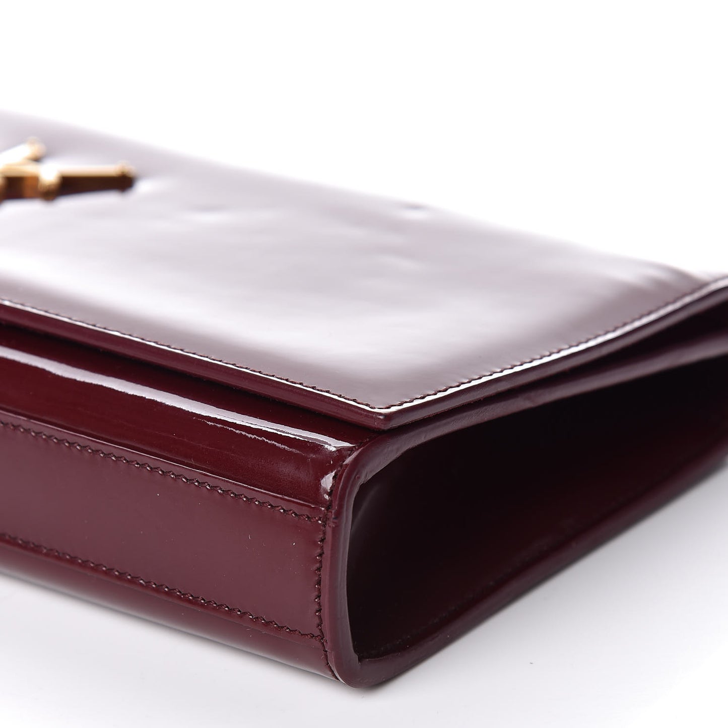 Patent Classic Monogram Cassandre Clutch Dark Red