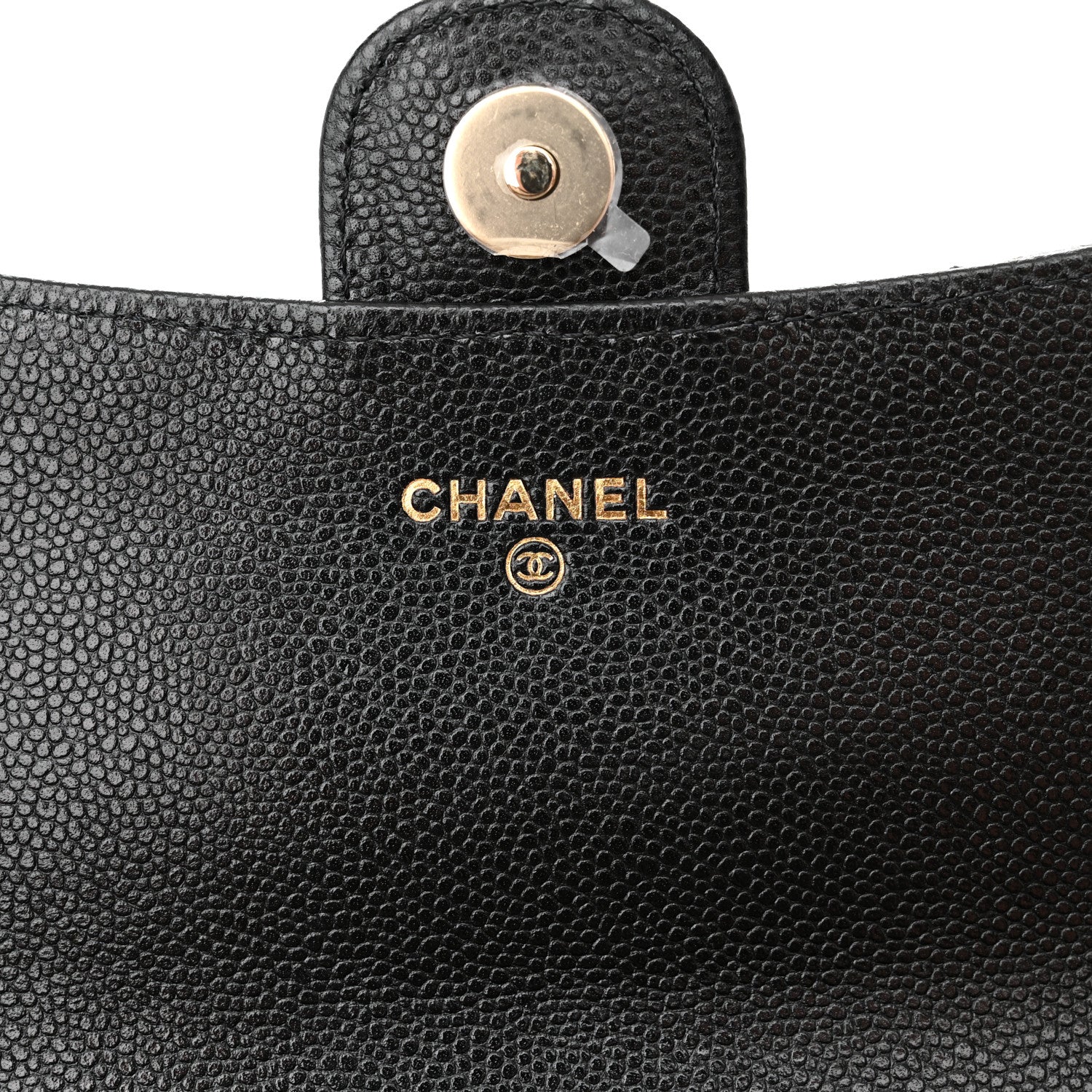 Chanel Caviar Quilted Flap Phone Holder With Chain Black 7 of 13