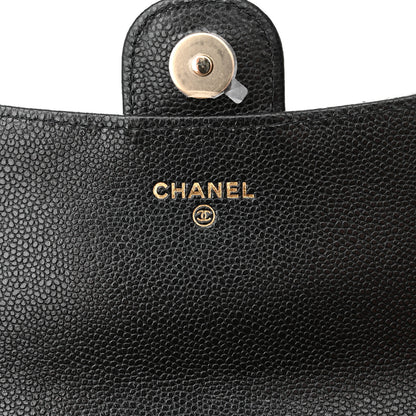 Chanel Caviar Quilted Flap Phone Holder With Chain Black 7 of 13