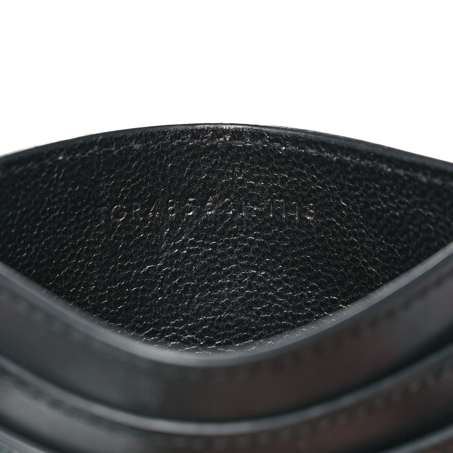 Calfskin Monogram Credit Card Case Dark Green