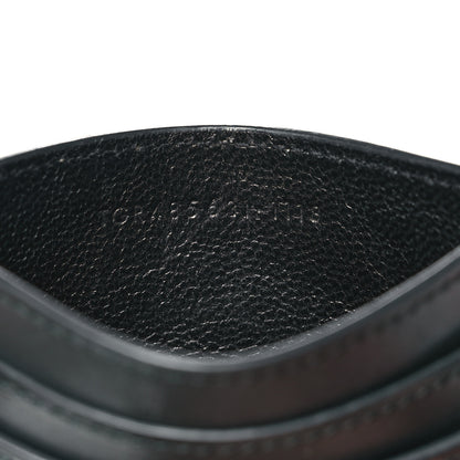 Saint Laurent Calfskin Monogram Credit Card Case Dark Green 6 of 10
