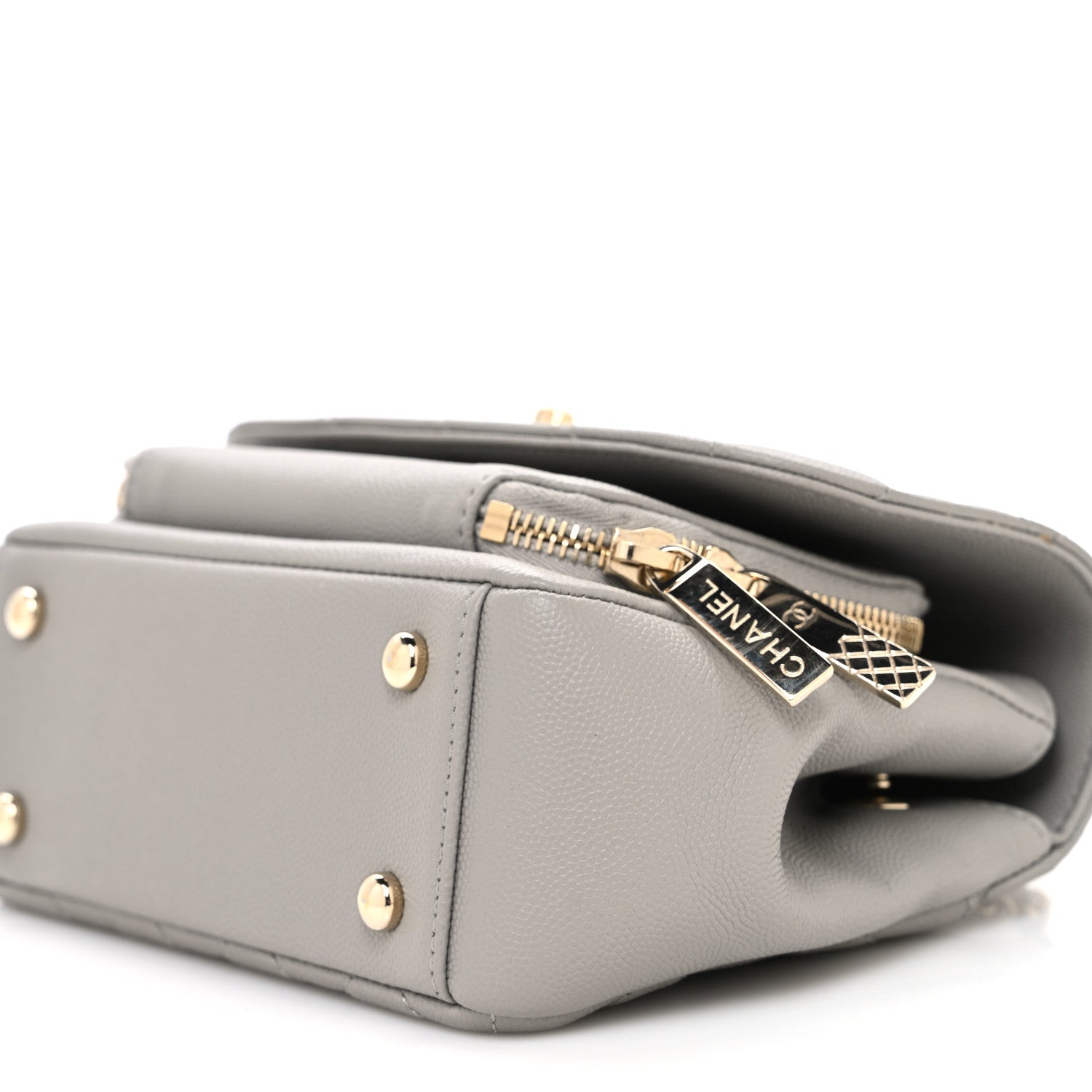 Chanel Caviar Quilted Small Business Affinity Flap Grey 10 of 11