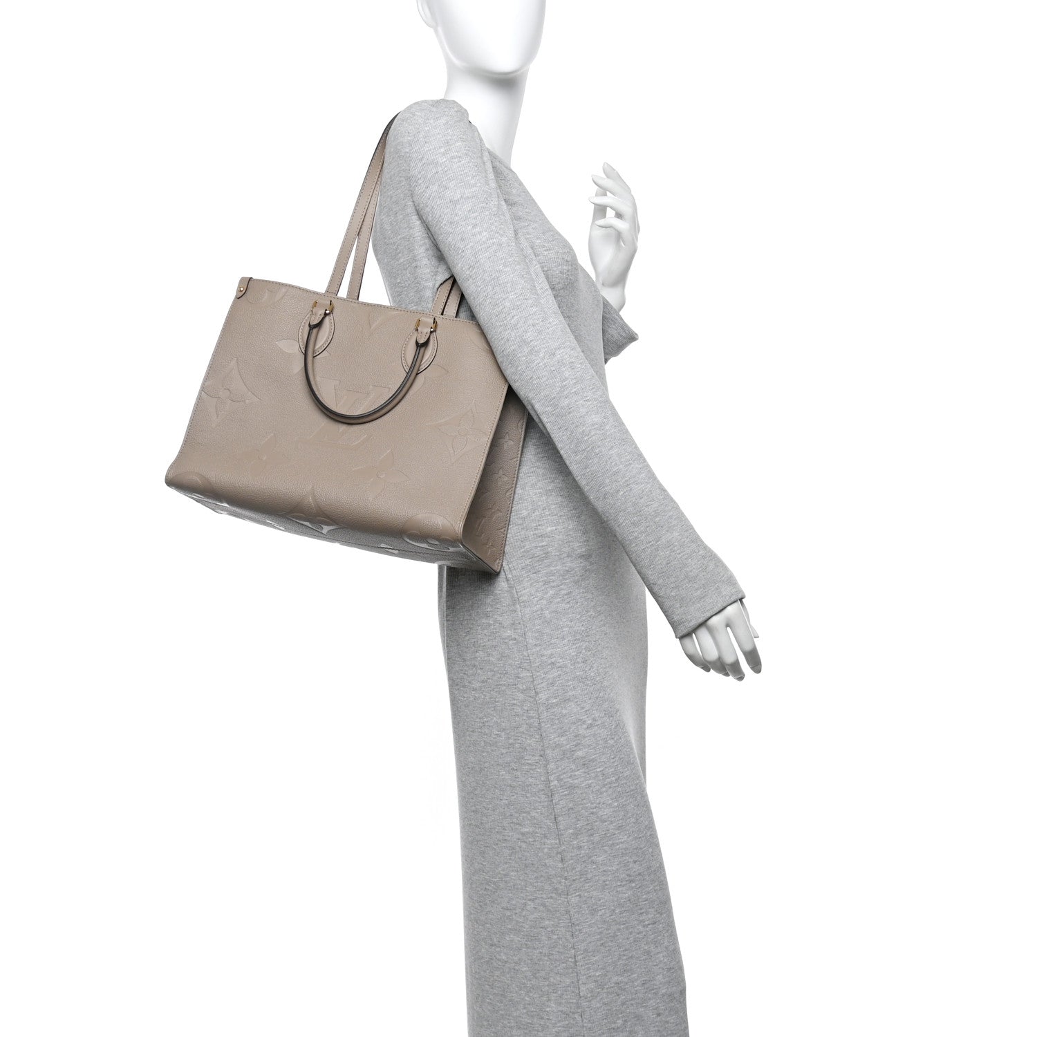 Louis Vuitton Empreinte Monogram Giant Onthego MM Tourterelle 2 of 11