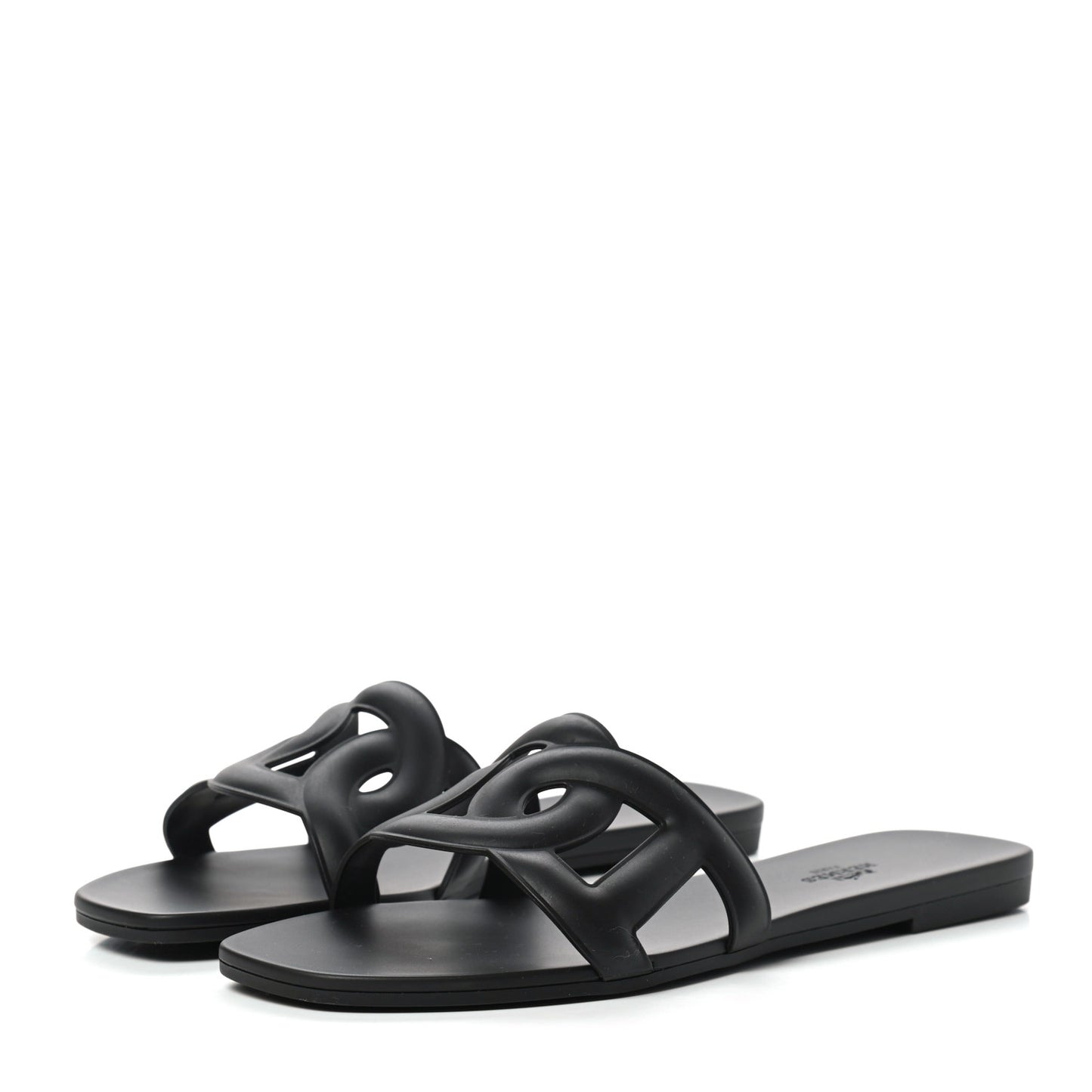 Rubber Aloha Sandals 40 Black