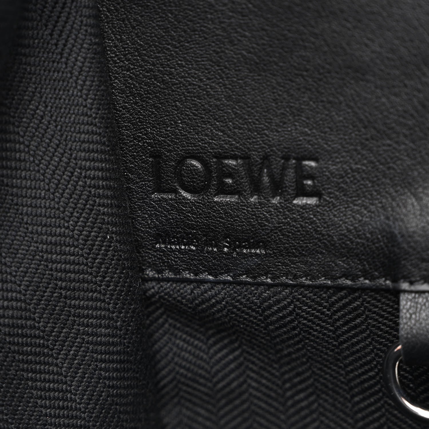 Loewe Calfskin Small Hammock Shoulder Bag Black 6 of 10