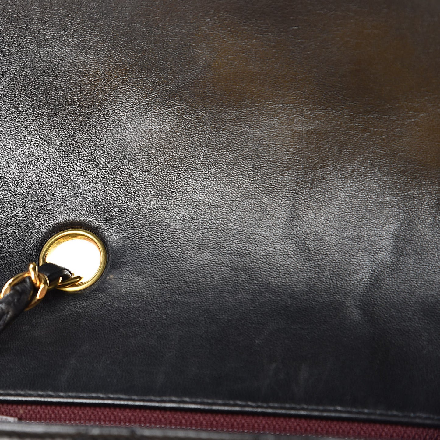 Lambskin Quilted Medium Single Flap Black