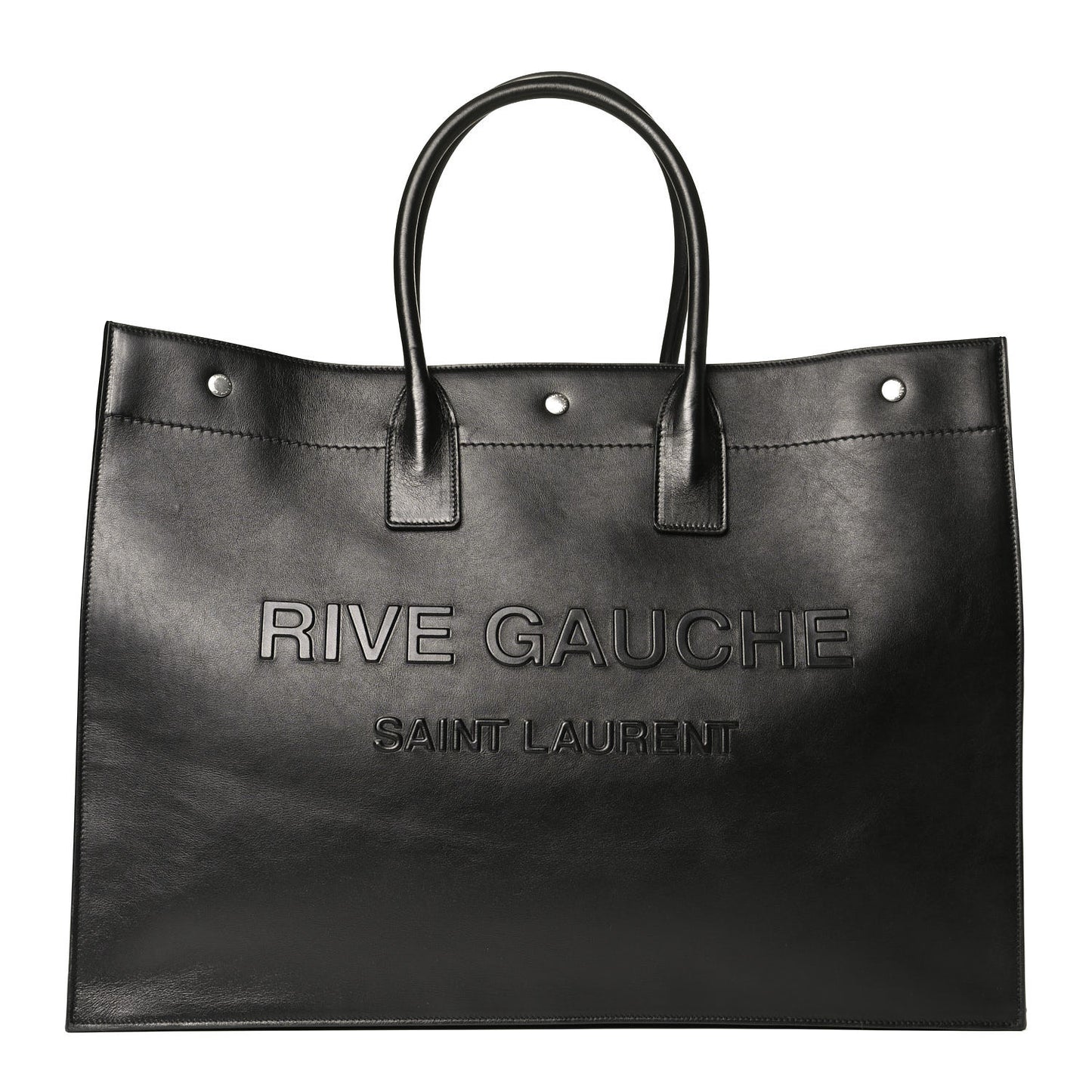 Vitello Rive Gauche Large Tote Black