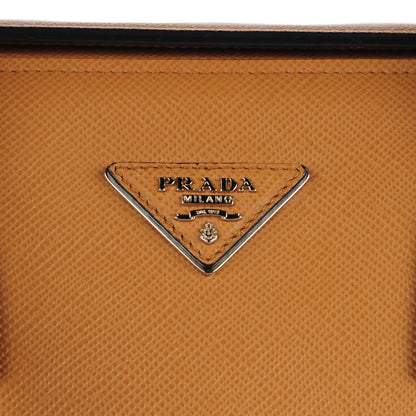 Prada Saffiano Cuir Twin Tote Caramello 7 of 10