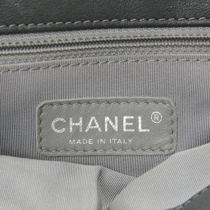 Chanel Washed Lambskin Quilted Mini Chain Around Flap Dark Grey 6 of 7