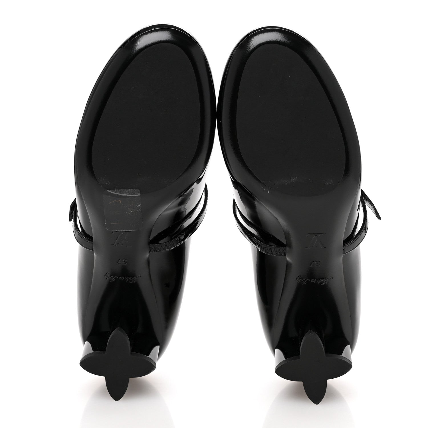 Louis Vuitton Patent Uniformes Silhouette 40mm Pumps 37 Black 6 of 9