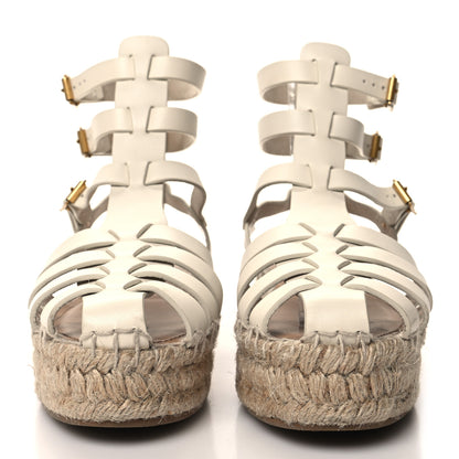 Christian Dior Calfskin Dioriviera Dior Marine Sandals 36.5 White 2 of 10