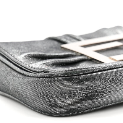Fendi Metallic Calfskin Mia Pochette Silver 9 of 10