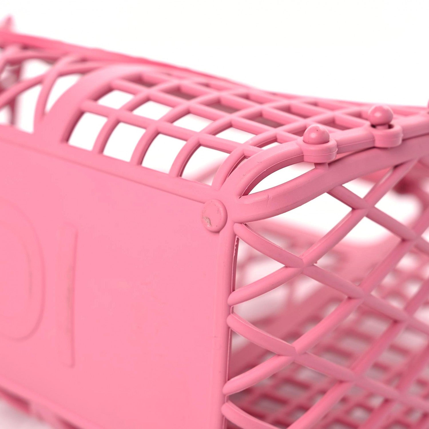 Fendi Recycled Plastic Vitello Liberty Matte Small Fendi Basket Rosa 6 of 16