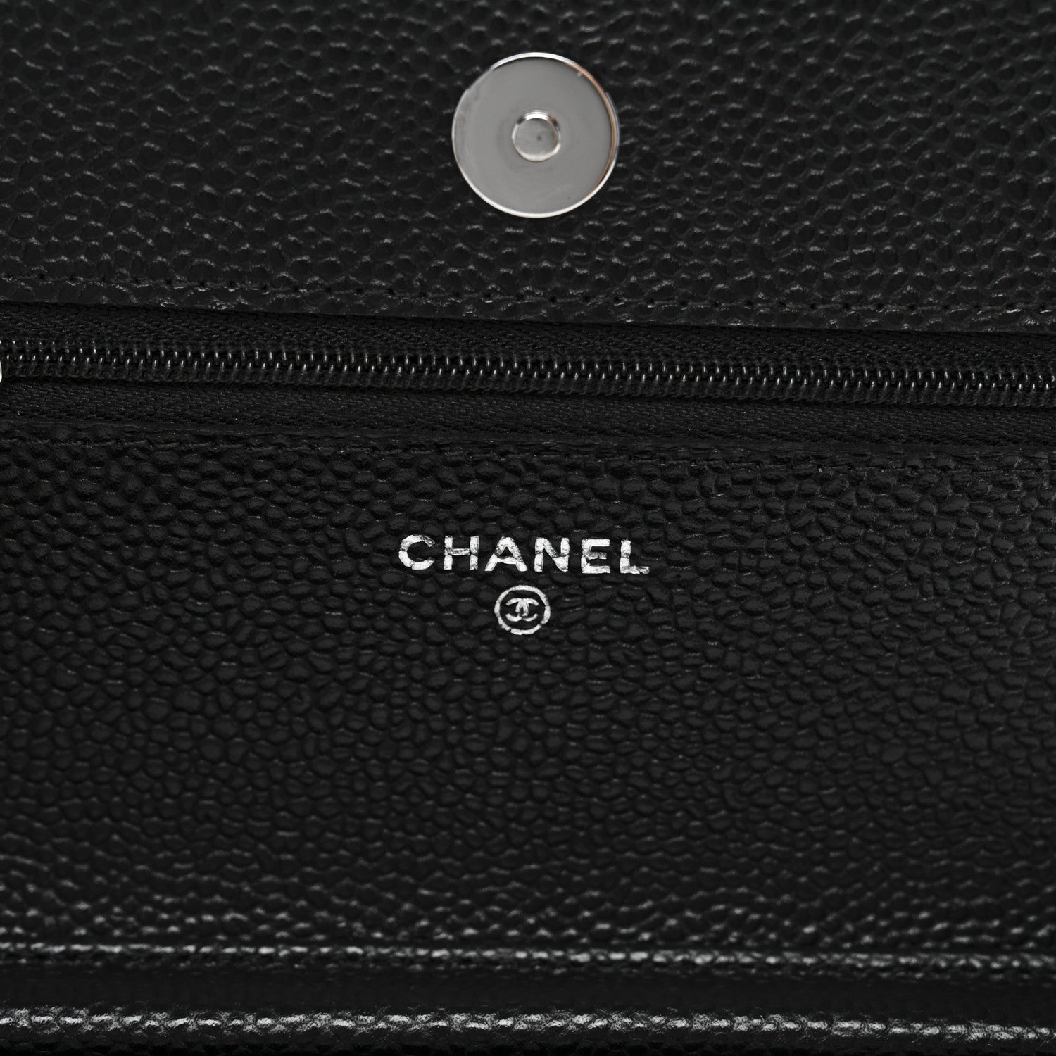 Chanel Caviar Quilted Wallet on Chain WOC Black 6 of 12