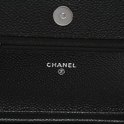 Chanel Caviar Quilted Wallet on Chain WOC Black 6 of 12