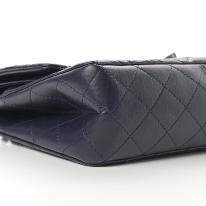 Chanel Aged Calfskin Quilted 2.55 Reissue 227 Flap Navy Blue 9 of 16