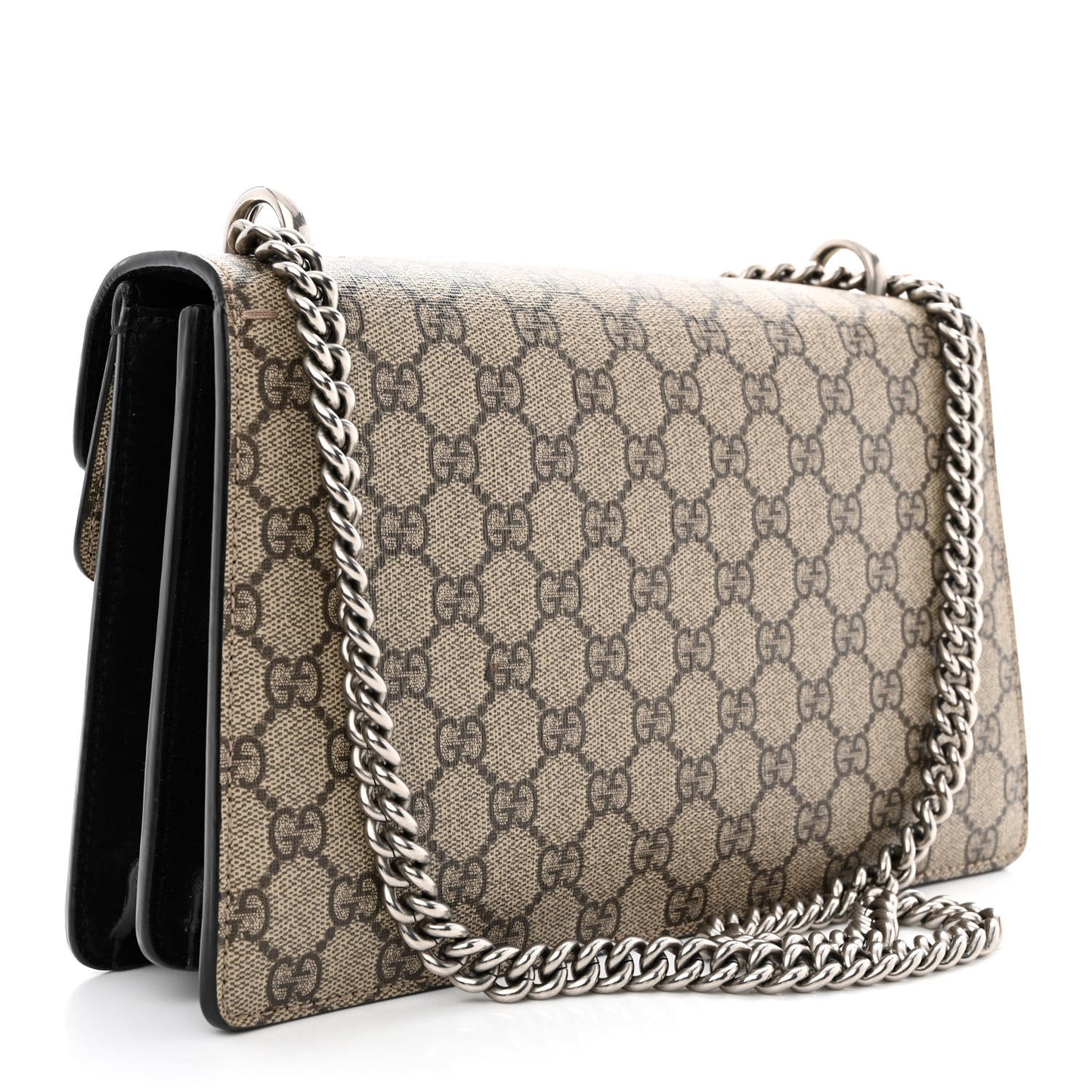 GG Supreme Monogram Small Dionysus Shoulder Bag Black
