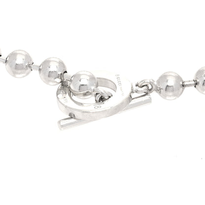 Gucci Sterling Silver Boule Bead Charm Toggle Bracelet 4 of 5