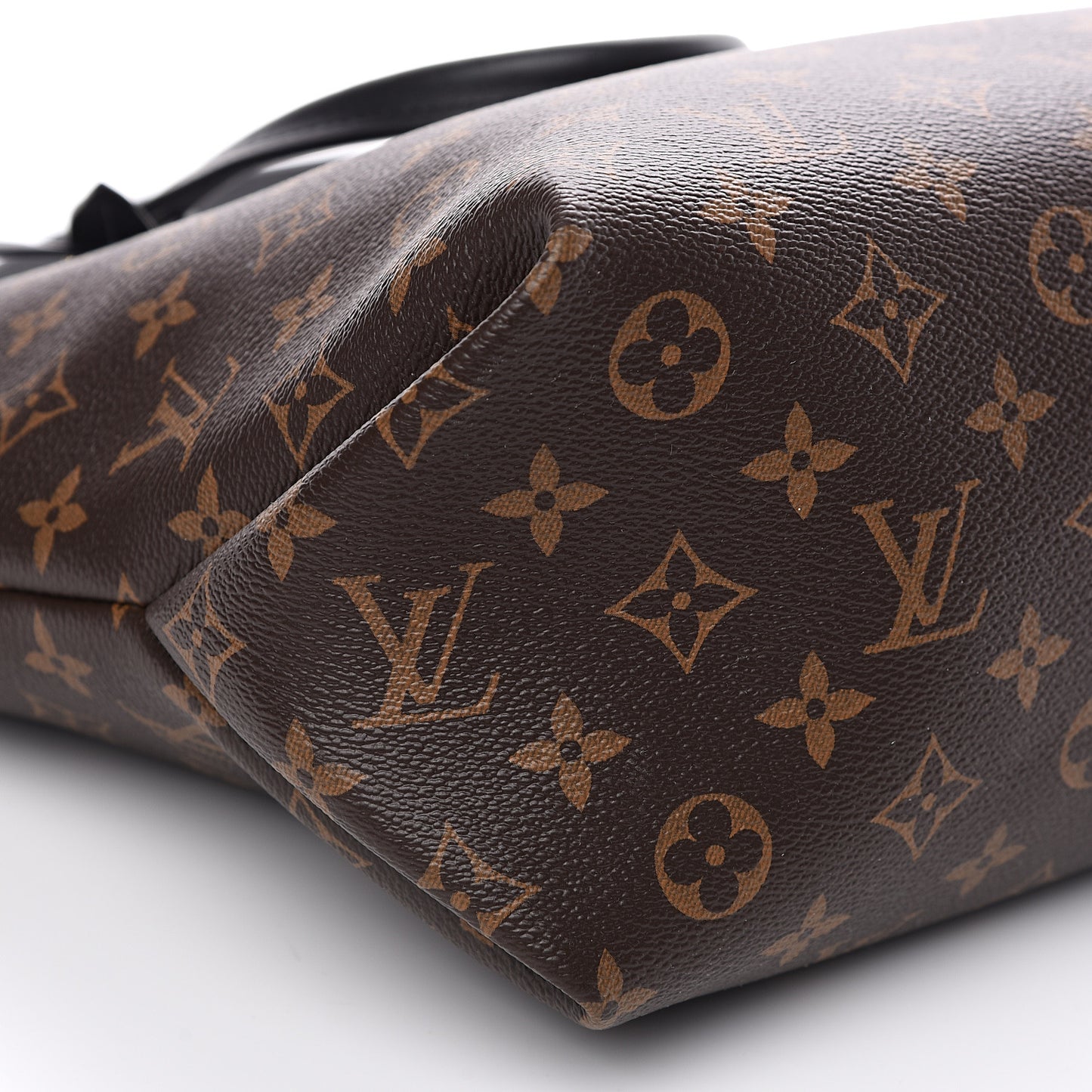 Monogram Flower Zipped Tote MM Black